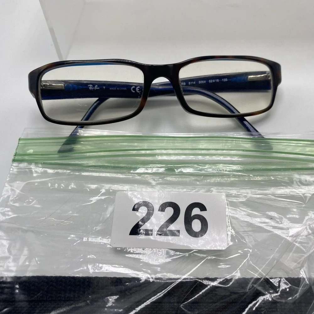 Rayban Eyeglasses FRAMES ONLY RB 5114 Full Rim 52-16-135 Brown/blue 226